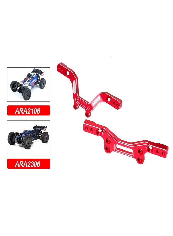 POLANTA Aluminum Alloy Front&Rear Damper Plate for Arrma 1/14 Typhon Grom Upgrade Parts (Red) - Image 2
